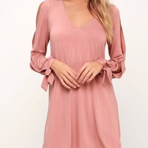 Glory of Love Mauve Shift Dress